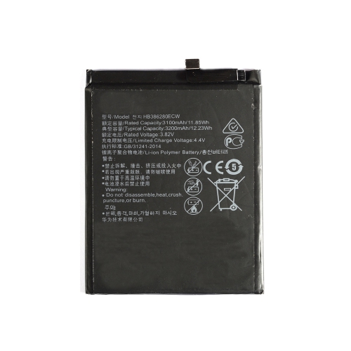 Replacement Lithium-ion Polymer Battery HB386280ECW For Huawei P10 / Honor 9