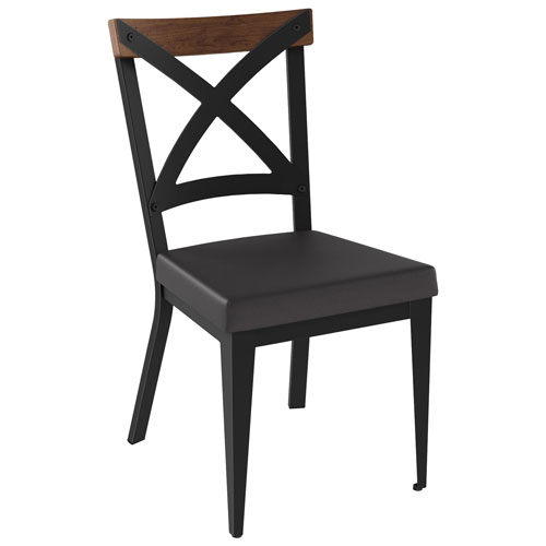 Snyder Modern Dining Chair - Toasty/Mat Charcoal Black