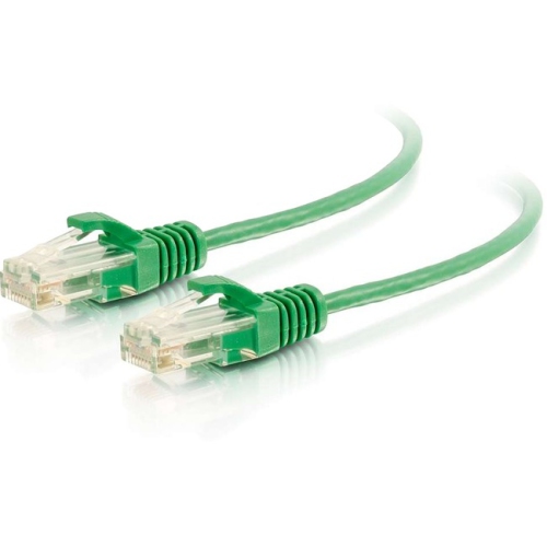 CABLES TO GO  C2G 3Ft Cat6 Snagless Unshielded (Utp) Slim Ethernet Network Patch Cable - In Green