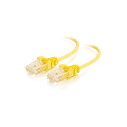 C2G 3ft Cat6 Snagless Unshielded Slim Ethernet Network Patch Cable - Yellow