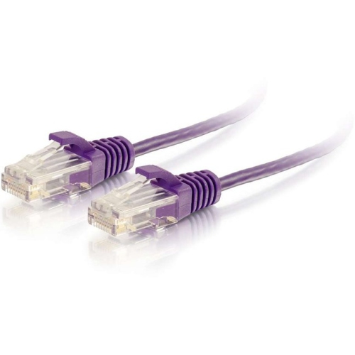 CABLES TO GO  C2G 3Ft Cat6 Snagless Unshielded (Utp) Slim Ethernet Network Patch Cable - In Purple