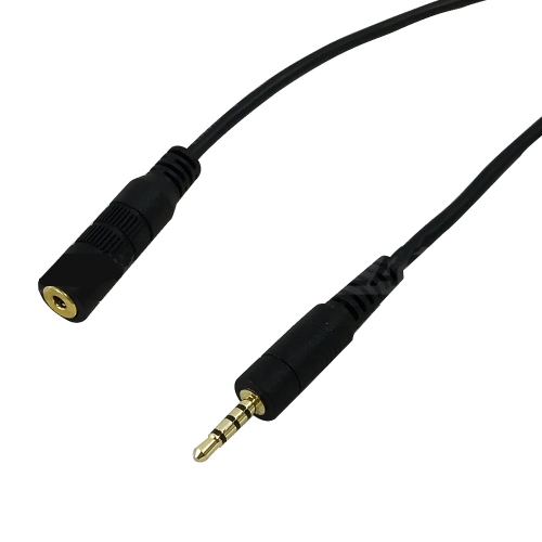 Image 1 de 5.. HYFAI Câble audio 2,5 mm 4C mâle vers femelle Riser coté CMR/FT4 Casque stéréo prise pour casque d'écoute plaquée or 10 pi