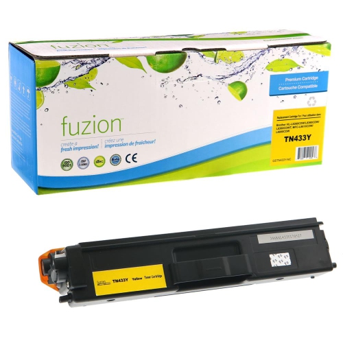 FUZION™ COMPATIBLE BROTHER TN433 YELLOW