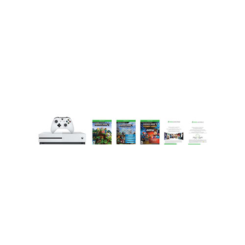 Xbox One S 500GB Minecraft Complete Adventure Bundle