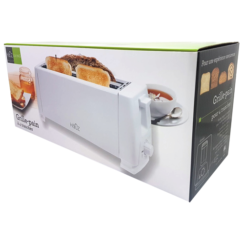 Hauz 4 Slices Toaster 1300W White