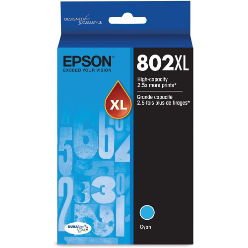 Epson DURABrite Ultra Ink 802XL Original Ink Cartridge - Cyan