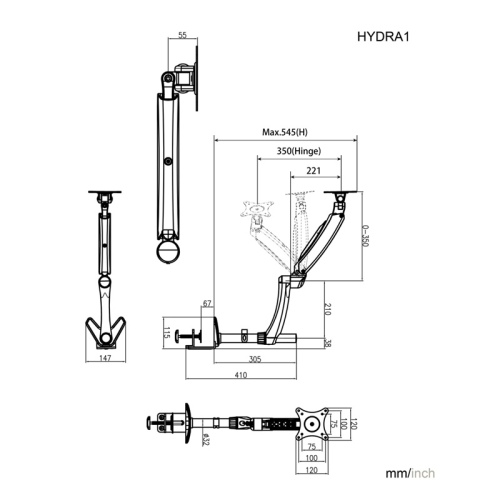AMER Single Monitor Desk Mount w/ Clamp & Grommet Base | Heavy Duty Single Monitor Mount Holds VESA Screen up to 28"