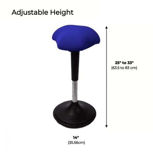 Tabouret ergonomique pour position assise active de la chaise oscillante, idéal pour les bureaux debout et le renforcement du tronc