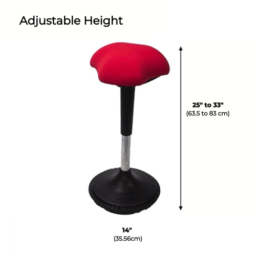 Wobble Chair Ergonomic Active Sitting Stool, Perfect For Standing Desks and Core Strengthening
