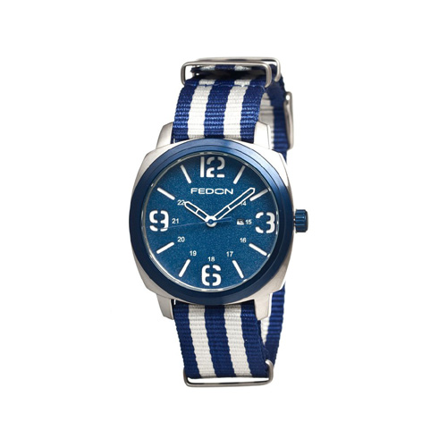 GIORGIO FEDON 1919 FDAF003 MEN'S ARMY NYLONWATCH BLUE & WHITE