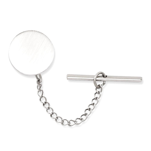 IceCarats Kelly Waters Round Tie Tac Man Bar