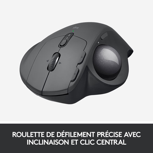 Logitech MX ERGO Plus Wireless Laser Trackball Mouse - Black