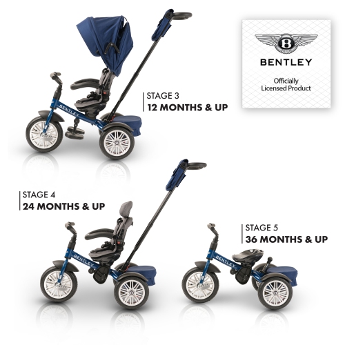 Bentley 6-in-1 Baby Stroller/Kids Trike - Sequin Blue