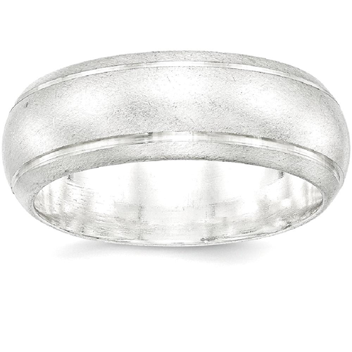 IceCarats 925 Sterling Silver 8mm Finish Wedding Ring Band Size 6.00 Classic