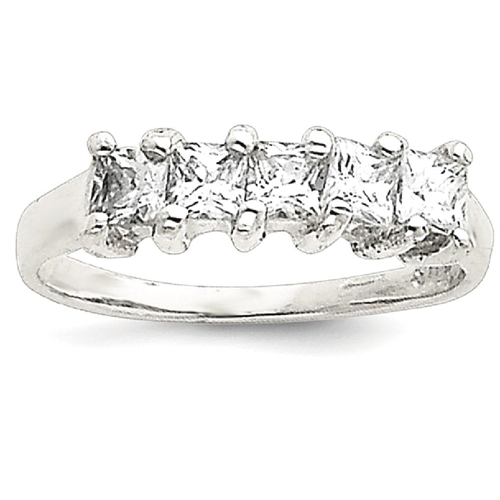 IceCarats 925 Sterling Silver Cubic Zirconia Cz Band Ring Size 6.00