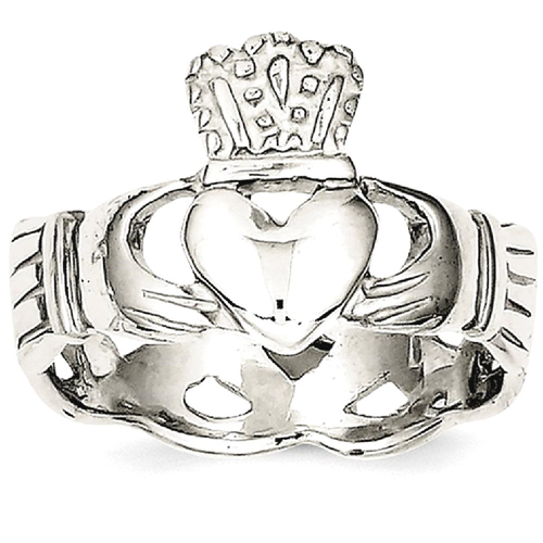 IceCarats 925 Sterling Silver Solid Irish Claddagh Celtic Knot Band Ring Size 7.00