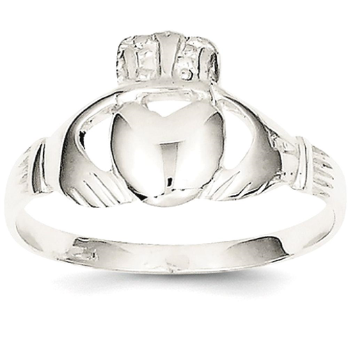IceCarats 925 Sterling Silver Irish Claddagh Celtic Knot Band Ring Size 6.00