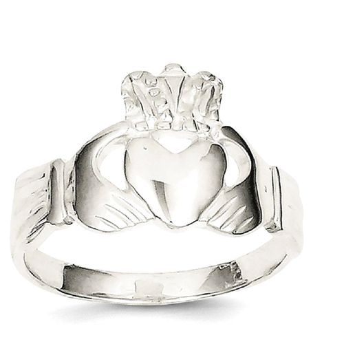 IceCarats 925 Sterling Silver Solid Irish Claddagh Celtic Knot Band Ring Size 7.00