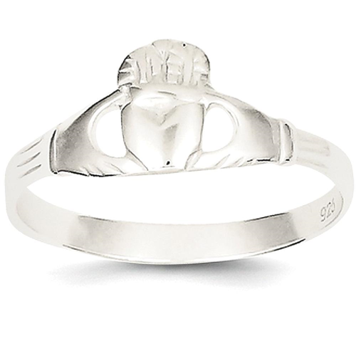 IceCarats 925 Sterling Silver Solid Irish Claddagh Celtic Knot Band Ring Size 7.00