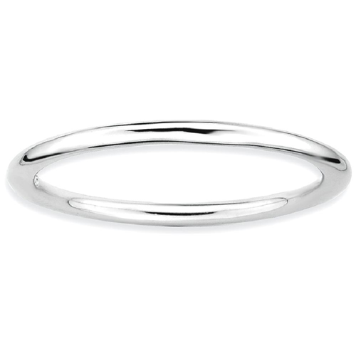 IceCarats 925 Sterling Silver Band Ring Size 6.00 Stackable Smooth