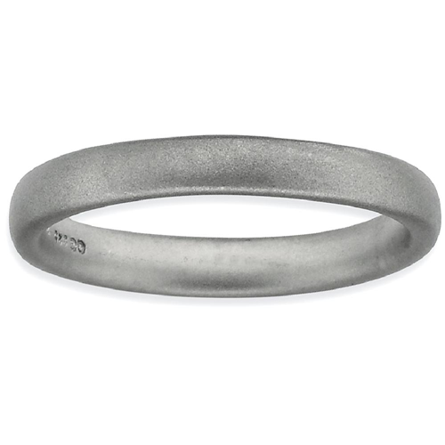 IceCarats 925 Sterling Silver Band Ring Size 7.00 Stackable Smooth