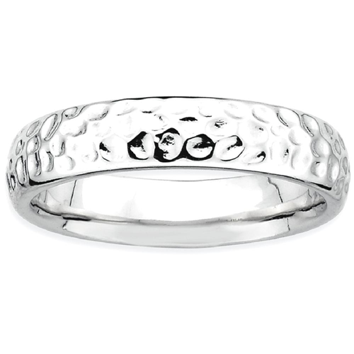 IceCarats 925 Sterling Silver Band Ring Size 6.00 Stackable Fancy
