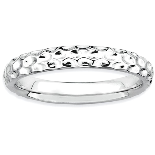 IceCarats 925 Sterling Silver Band Ring Size 5.00 Stackable Fancy