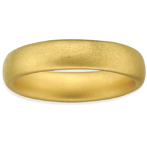 IceCarats 925 Sterling Silver Gold Plated Band Ring Size 7.00 Stackable Smooth