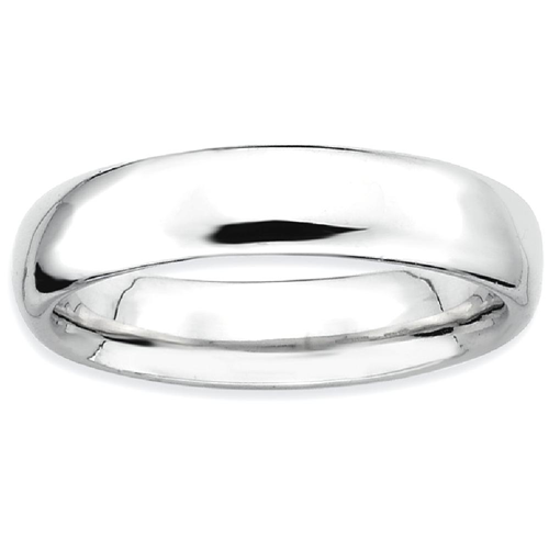 IceCarats 925 Sterling Silver Band Ring Size 10.00 Stackable Smooth