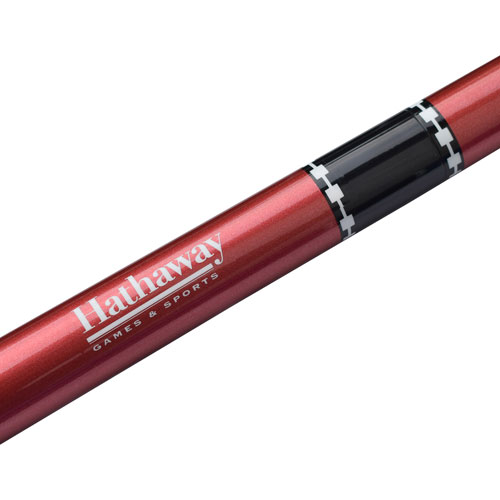 Queue de billard en fibre de verre de 58 po Conquest de Hathaway - Rouge