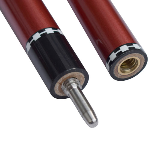 Queue de billard en fibre de verre de 58 po Conquest de Hathaway - Rouge