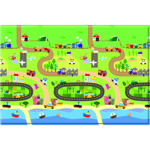 Tapis de Jeu BabyCare - Large, Heureux Village