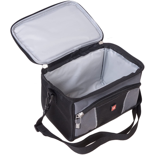 Skross Insulated Lightweight Zipper-Pulled Lunch Bag with Adjustable Strap