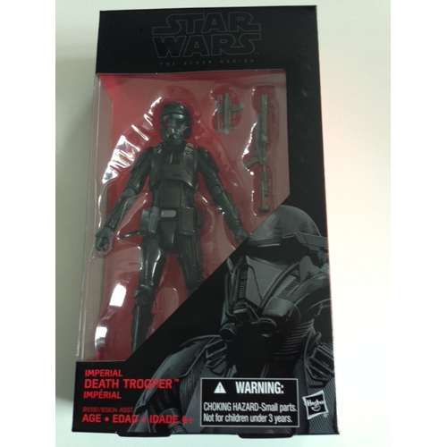 STAR WARS  The Force Awakens 6 Inch Action Figure The Series Wave 7 - Imperial Death Trooper #25 In Black Great Action Figure