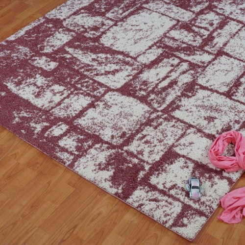 LA Dole Patch 2'7" x 9'10" Hallway Runner - Rose/Cream