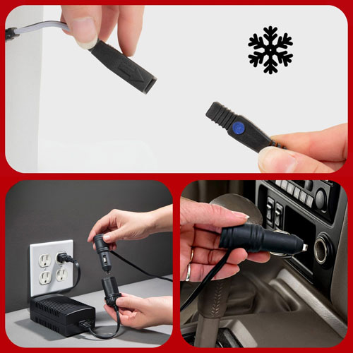 Koolatron 12V Electric Cooler 24L Self-Locking Handle - Grey/Red