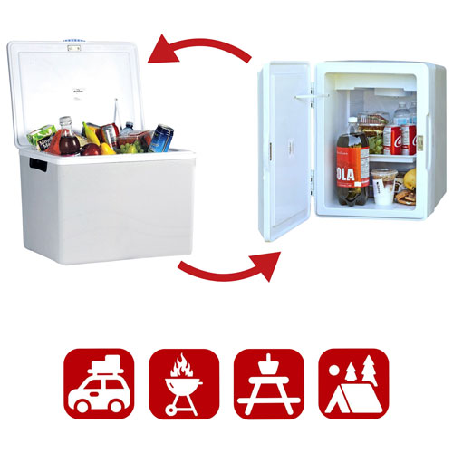 Glacière/Réchaud électrique à deux sens 12 V 34 L de Koolatron - Gris