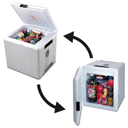 Glacière/Réchaud électrique à deux sens 12 V 27 L de Koolatron - Gris