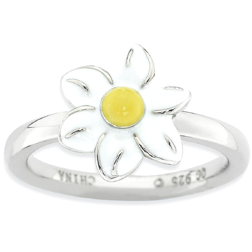 IceCarats 925 Sterling Silver Jonquil Band Ring Size 6.00 Stackable