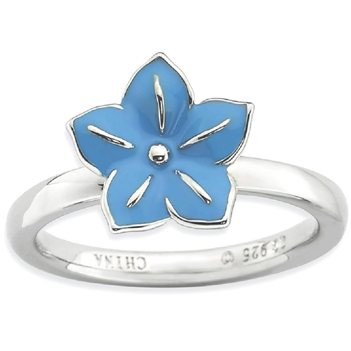 IceCarats 925 Sterling Silver Morning Glory Band Ring Size 5.00 Stackable