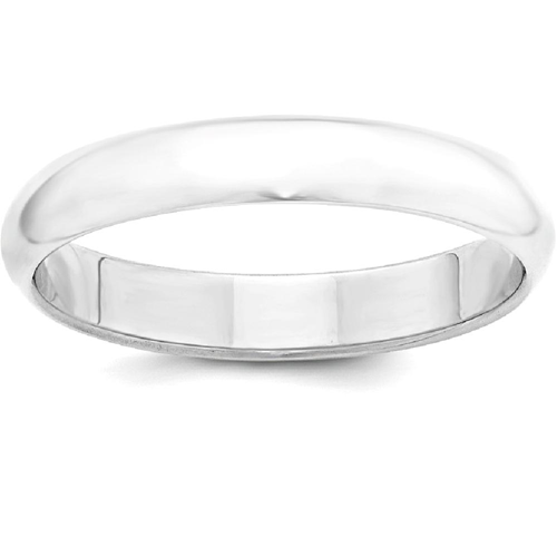 IceCarats 925 Sterling Silver 4mm Half Round Wedding Ring Band Size 9.50 Classic Domed
