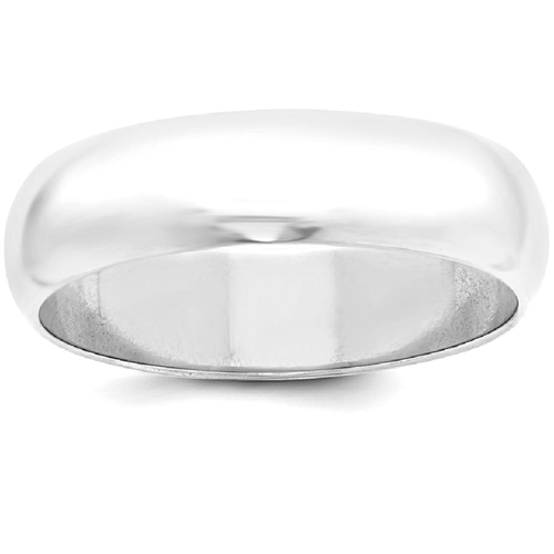 IceCarats 925 Sterling Silver 6mm Half Round Wedding Ring Band Size 7.50 Classic Domed
