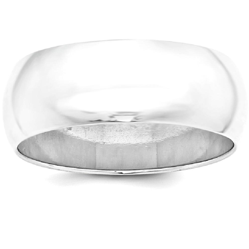IceCarats – Alliance demi-ronde 925 mm en argent sterling taille 11.00, dôme classique