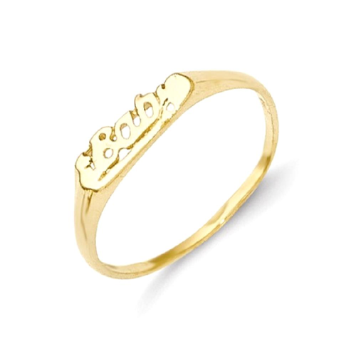 IceCarats 14k Yellow Gold Baby Band Ring Size 2.00