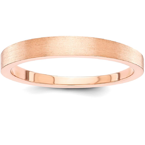 IceCarats 14k Rose Gold 3mm Tapered Wedding Ring Band Size 4.00 Classic