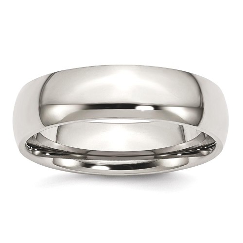 IceCarats Titanium 6mm Wedding Ring Band Size 11.50 Classic Domed