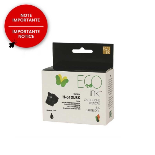 FUZION™ REMANUFACTURED HP 61XL BLACK