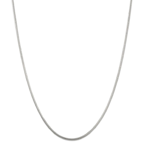 IceCarats 925 Sterling Silver 2mm Round Snake Chain Necklace 24 Inch