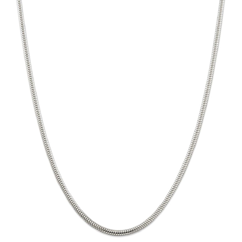 3mm sterling silver snake chain necklace