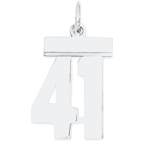 IceCarats 925 Sterling Silver Small Number 41 Sport